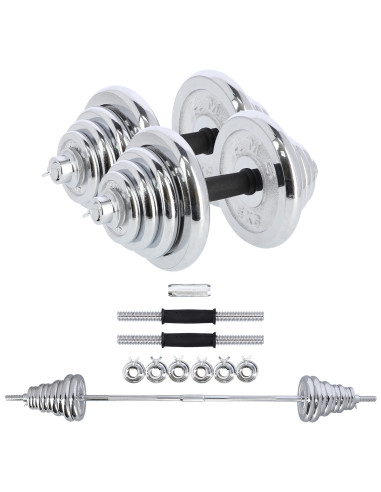 Дъмбел-щанга в куфар Chrome 2x25 KG HMS