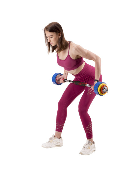 Дъмбел-Щанга в калъф цветен 2х10кг HMS