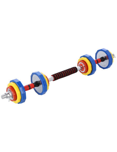 Дъмбел-Щанга в калъф цветен 2х10кг HMS