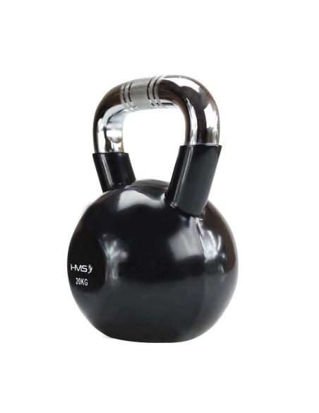 Kettlebell HMS KTC20 ЧЕРНА чугунена назъбена дръжка