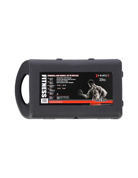 Дъмбел-Щанга в калъф цветен 2х10кг HMS