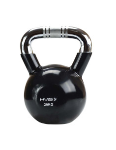Kettlebell HMS KTC20 ЧЕРНА чугунена назъбена дръжка 2