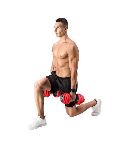 КОМПЛЕКТ ДЪМБЕЛИ С ГУМЕНО ПОКРИТИЕ 30KG HMS