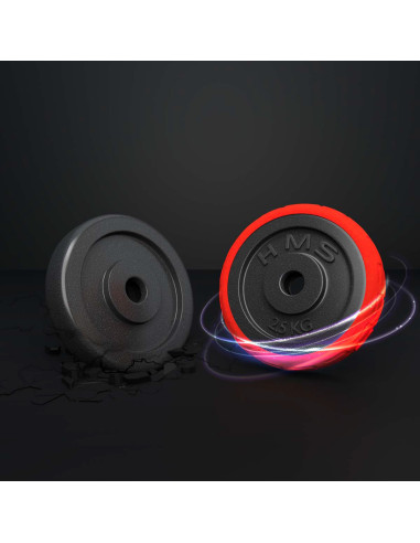 КОМПЛЕКТ ДЪМБЕЛИ С ГУМЕНО ПОКРИТИЕ 30KG HMS