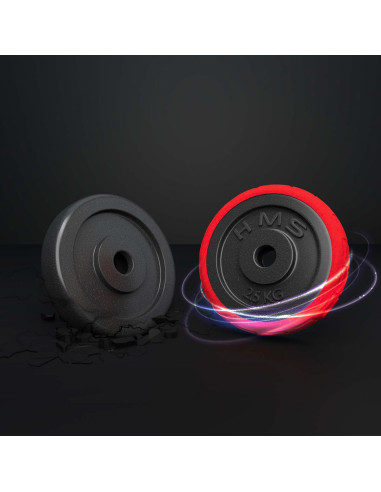 КОМПЛЕКТ ДЪМБЕЛИ С ГУМЕНО ПОКРИТИЕ 20KG HMS