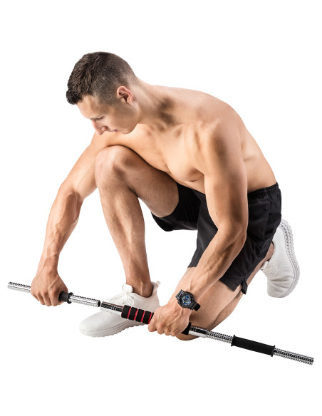 КОМПЛЕКТ ДЪМБЕЛИ С ГУМЕНО ПОКРИТИЕ 20KG HMS