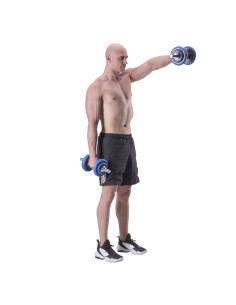 ДЪМБЕЛ-ЩАНГА С ГУМЕНО ПОКРИТИЕ 30КГ HMS 2