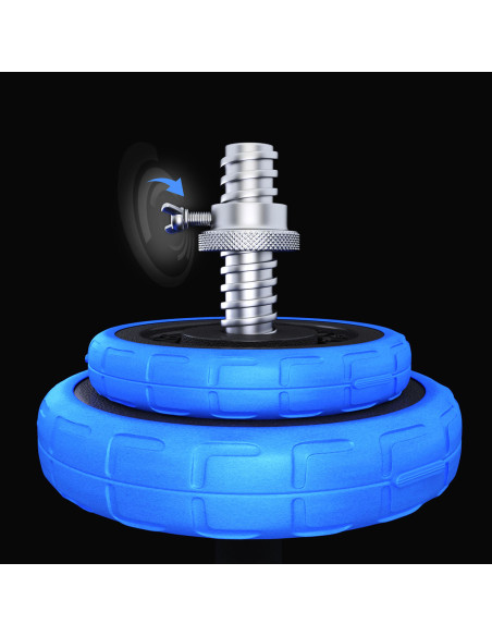 ДЪМБЕЛ-ЩАНГА С ГУМЕНО ПОКРИТИЕ 30КГ HMS