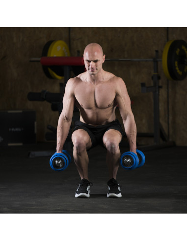 ДЪМБЕЛ-ЩАНГА С ГУМЕНО ПОКРИТИЕ 30КГ HMS