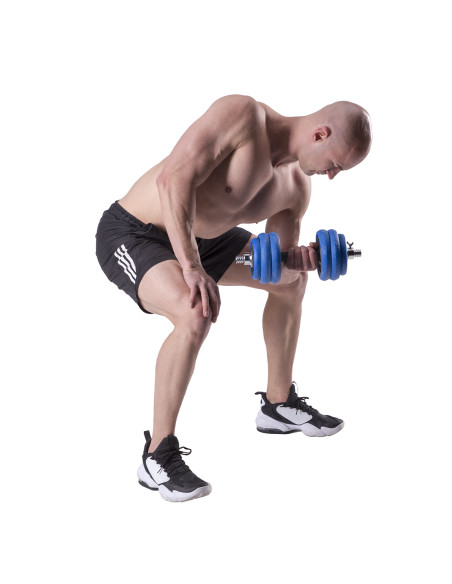 ДЪМБЕЛ-ЩАНГА С ГУМЕНО ПОКРИТИЕ 30КГ HMS