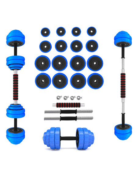ДЪМБЕЛ-ЩАНГА С ГУМЕНО ПОКРИТИЕ 30КГ HMS
