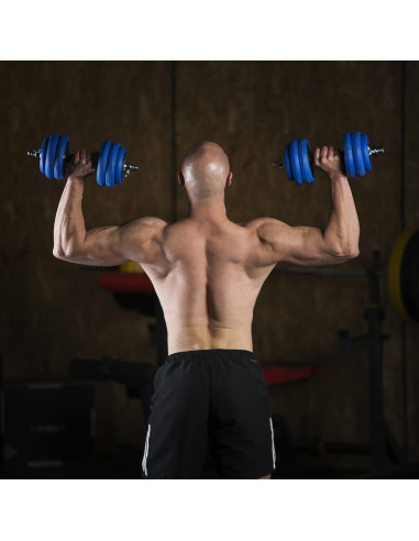 ДЪМБЕЛ-ЩАНГА С ГУМЕНО ПОКРИТИЕ 30КГ HMS