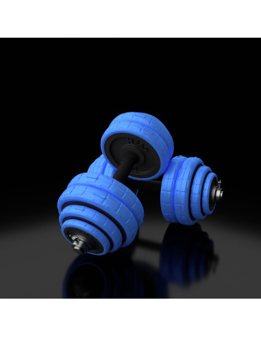 ДЪМБЕЛ-ЩАНГА С ГУМЕНО ПОКРИТИЕ 30КГ HMS