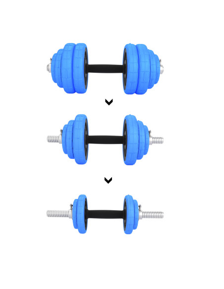 ДЪМБЕЛ-ЩАНГА С ГУМЕНО ПОКРИТИЕ 30КГ HMS