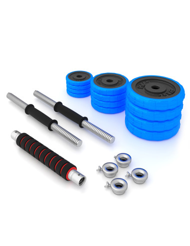 ДЪМБЕЛ-ЩАНГА С ГУМЕНО ПОКРИТИЕ 30КГ HMS