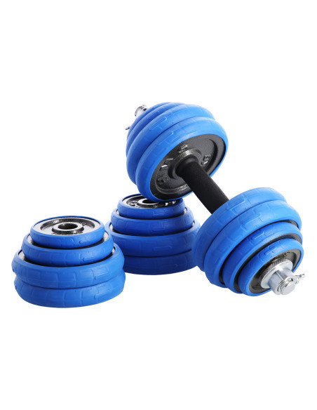 ДЪМБЕЛ-ЩАНГА С ГУМЕНО ПОКРИТИЕ 30КГ HMS