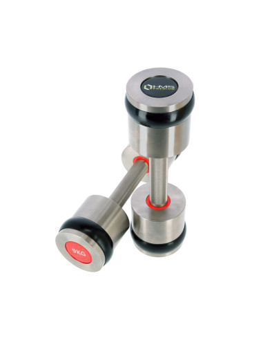 2 х 9 кг хромирани дъмбели HMS PREMIUM