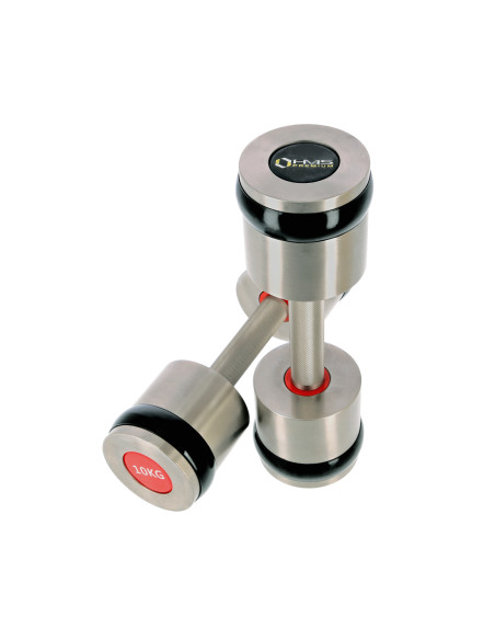 2 х 10 кг хромирани дъмбели HMS PREMIUM