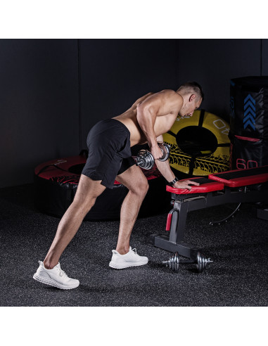 Дъмбели/Щанга в калъф, хромиран, 2х10 кг HMS