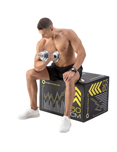 Дъмбели/Щанга в калъф, хромиран, 2х10 кг HMS