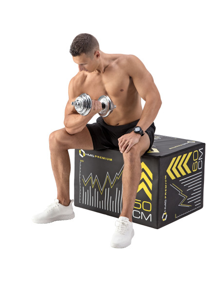 Дъмбели/Щанга в калъф, хромиран, 2х10 кг HMS