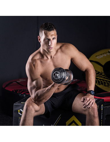 Дъмбели/Щанга в калъф, хромиран, 2х10 кг HMS