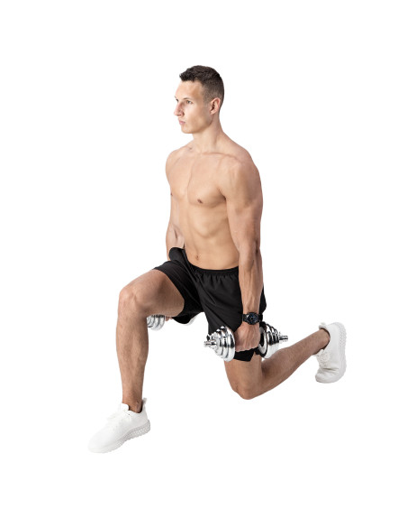 Дъмбели/Щанга в калъф, хромиран, 2х10 кг HMS