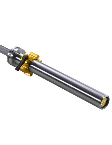 20 KG 2200 MM ОЛИМПИЙСКА ЩАНГА HMS PREMIUM + ZG1500 ЗЛАТНИ ЗАКОЧКИ ЗА ЗАКЛЮЧВАЩА ЧЕЛЮСТ