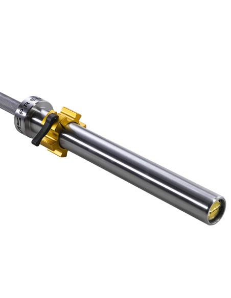 20 KG 2200 MM ОЛИМПИЙСКА ЩАНГА HMS PREMIUM + ZG1500 ЗЛАТНИ ЗАКОЧКИ ЗА ЗАКЛЮЧВАЩА ЧЕЛЮСТ