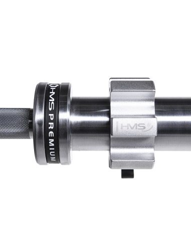 20 KG 2200 MM ОЛИМПИЙСКА ЩАНГА HMS PREMIUM + ZG1500 SILVER LOCK JAW CLAPS (2 БР.)