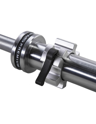 20 KG 2200 MM ОЛИМПИЙСКА ЩАНГА HMS PREMIUM + ZG1500 SILVER LOCK JAW CLAPS (2 БР.)