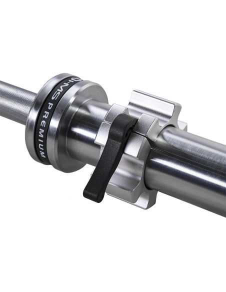 20 KG 2200 MM ОЛИМПИЙСКА ЩАНГА HMS PREMIUM + ZG1500 SILVER LOCK JAW CLAPS (2 БР.)