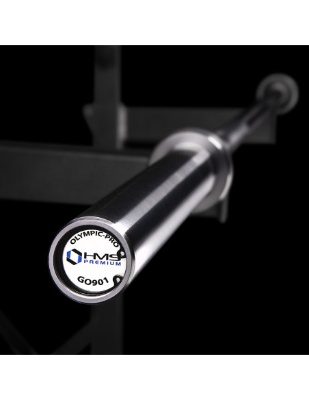 20 KG 2200 MM ОЛИМПИЙСКА ЩАНГА HMS PREMIUM + ZG1500 SILVER LOCK JAW CLAPS (2 БР.)