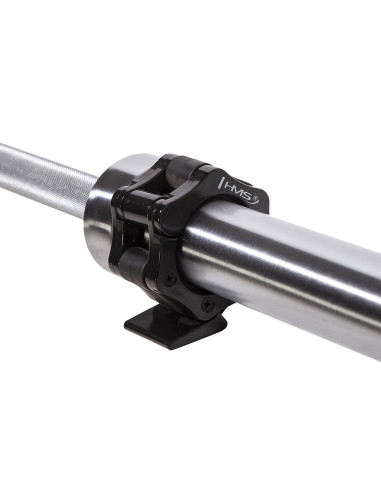 ОЛИМПИЙСКА ЩАНГА 220 CM HMS PREMIUM + ZG1500 СРЕБЪРНИ ЗАКОЧКИ ЗА ЧЕЛЮСТИ (2 БР.)