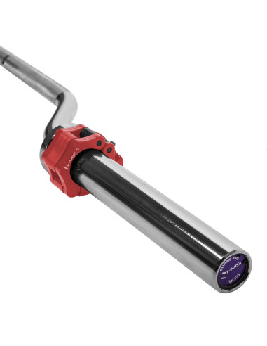 ОЛИМПИЙСКА ЩАНГА ИЗВИТА 220 СМ СЪС ЗАКЛЮЧКИ LOCK JAW ЧЕРЕН HMS