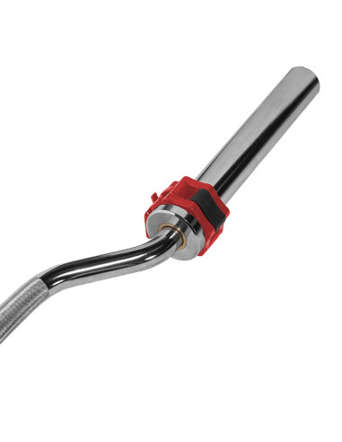 ОЛИМПИЙСКА ЩАНГА ИЗВИТА 220 СМ СЪС ЗАКЛЮЧКИ LOCK JAW ЧЕРЕН HMS