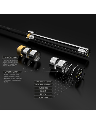 220 СМ 20 КГ + ЗАКЛЮЧВАНЕ ZG1000 ЧЕРЕН ОЛИМПИЙСКИ ДЪЛЪГ ПРЪК HMS PREMIUM