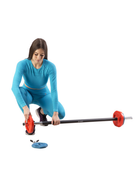 Щанга за тренировка с помпа + HMS lock