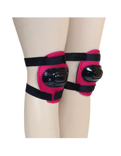 РАЗМЕР S ТЪМНО РОЗОВ КОМПЛЕКТ С ПРОТЕКТОРИ