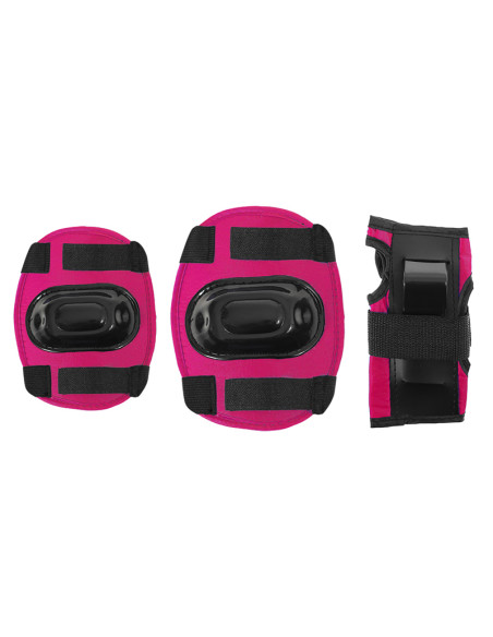 РАЗМЕР S ТЪМНО РОЗОВ КОМПЛЕКТ С ПРОТЕКТОРИ