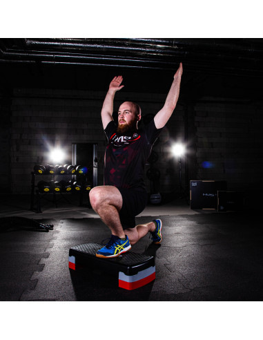 ЧЕРНА/СИВА/ЧЕРВЕНА АЕРОБНА СТЪПЪЛКА HMS