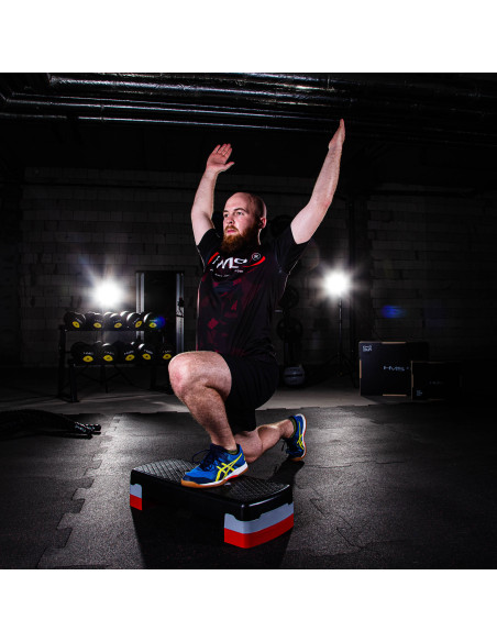 ЧЕРНА/СИВА/ЧЕРВЕНА АЕРОБНА СТЪПЪЛКА HMS