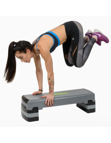 СИВО/ЧЕРНО СТЪПЪЛБА ЗА АЕРОБИКА HMS