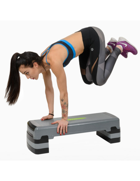 СИВО/ЧЕРНО СТЪПЪЛБА ЗА АЕРОБИКА HMS