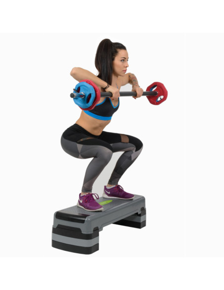 СИВО/ЧЕРНО СТЪПЪЛБА ЗА АЕРОБИКА HMS