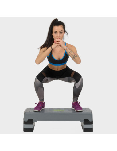 СИВО/ЧЕРНО СТЪПЪЛБА ЗА АЕРОБИКА HMS