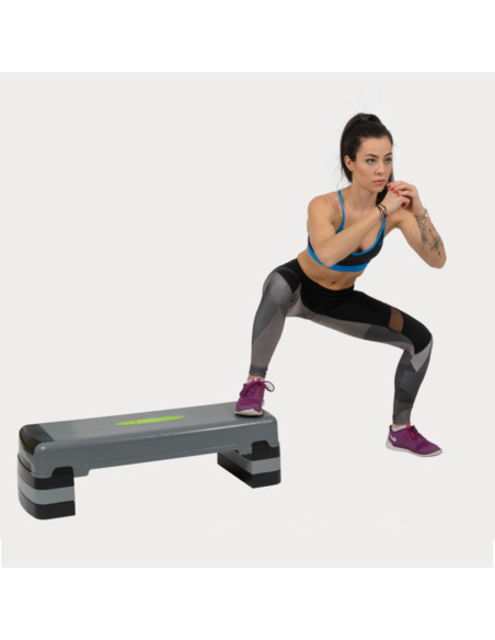 СИВО/ЧЕРНО СТЪПЪЛБА ЗА АЕРОБИКА HMS