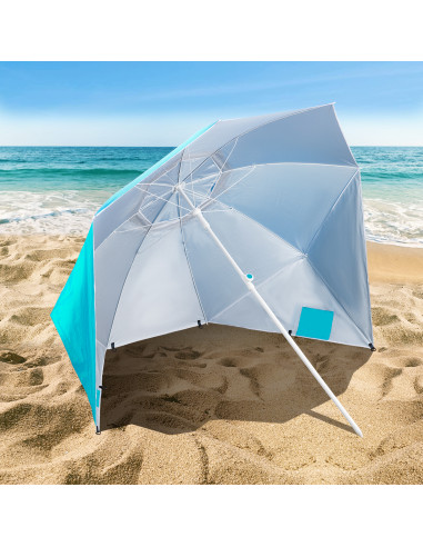 ПЛАЖЕН ЧАДЪР ТЮРКОАЗ XL 220 СМ НИЛС