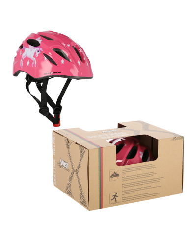 LED РОЗОВ РАЗМЕР XXS (48-54 см) КАСКА NILS EXTREME
