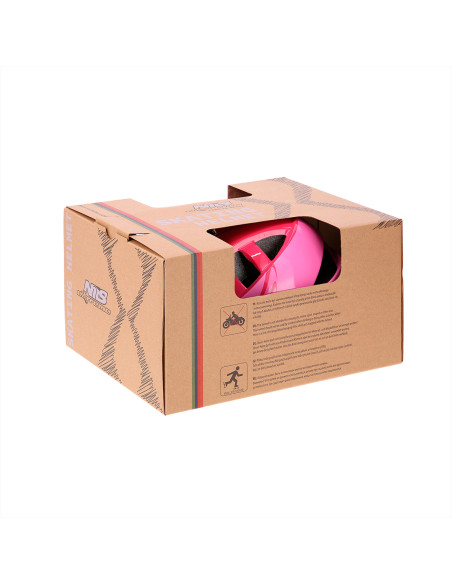 РОЗОВ РАЗМЕР S (51-57 СМ) ДЕТСКА КАСКА NILS EXTEREME